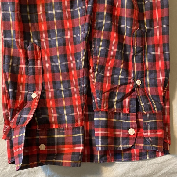Jcrew Large Tall Button Down Plaid Shirt Cotton - Picture 5 of 6